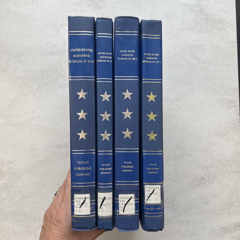 US Submarine Veterans World War II 4 Volumes Taylor Pub 1986-91 Hardcover Ex-Lib