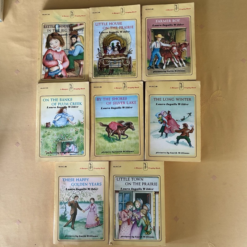 Laura Ingalls Wider Little House On The Prairie Vintage 1971 8 Book Box Set