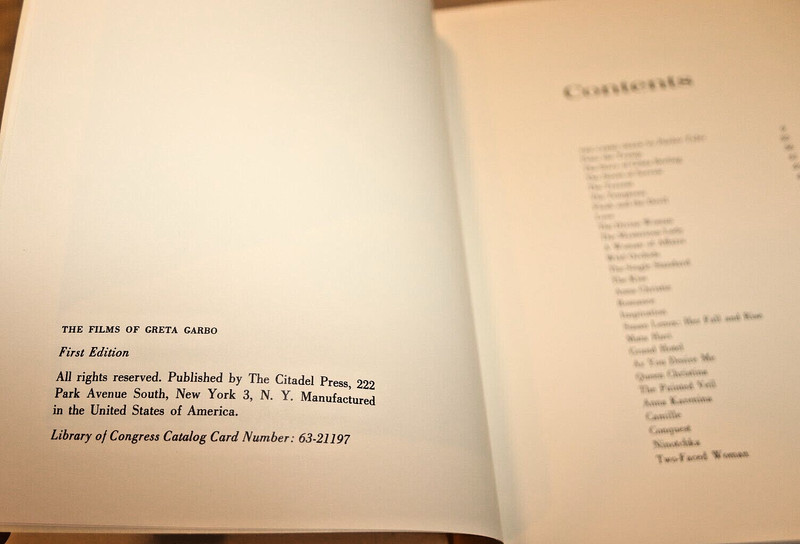 Citadel Press First Editions HC/DJ The Films of Garbo, Harlow, Davis, Monroe 8 gallery