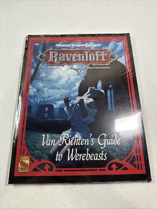 Advanced Dungeons & Dragons D&D 2nd Ed. Ravenloff Guide to Werebeasts 1993 TSR