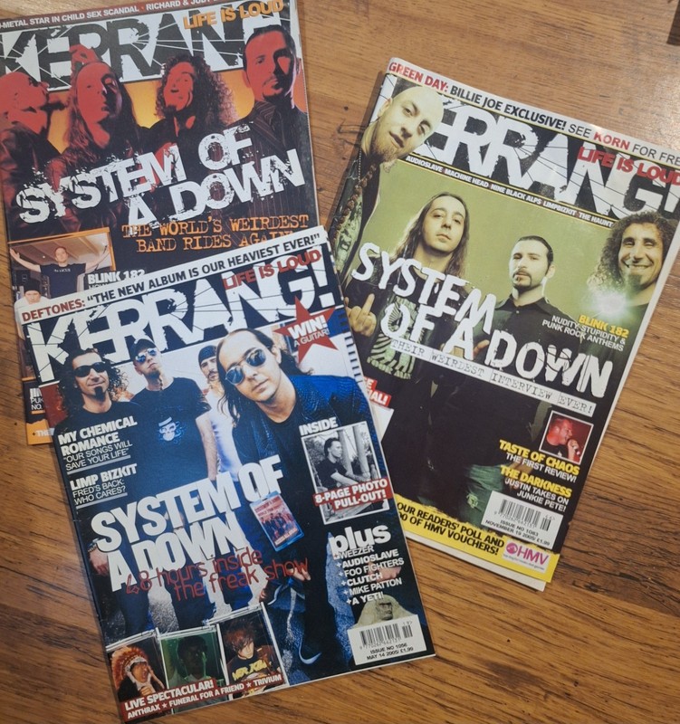 Kerrang Magazine System of a Down 2005 2006
