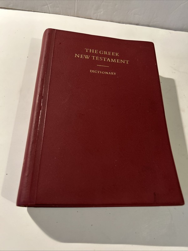 The Greek New Testament Dictionary 1968 2nd edition United Bible Societies