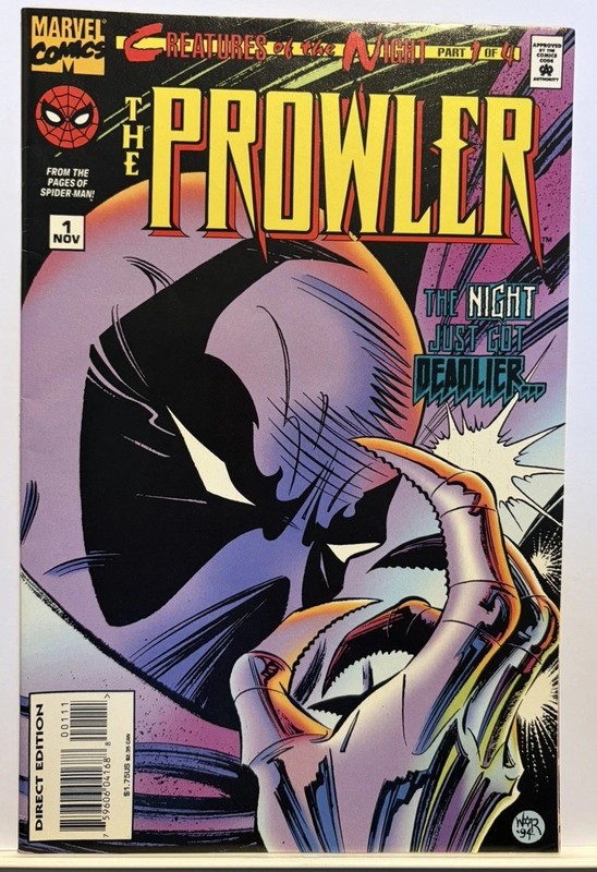 THE PROWLER #1,2,3 – Marvel 1994-in unread condition- from pages of Spiderman