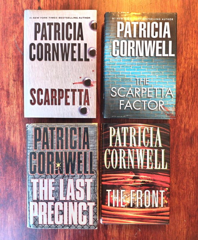 Lot of 4 Patricia Cornwell Hardcovers Scarpetta, Factor, Front, Last Precinct DJ