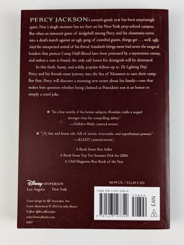 Percy Jackson and The Olympians Paperback 5 Book Set by Riordan Disney Hyperion gallery