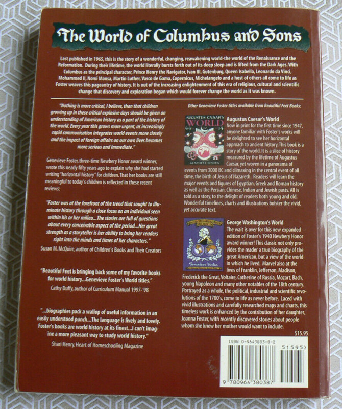 The World of Columbus and Sons,Genevieve Foster,Beautiful Feet Books,406-pages gallery