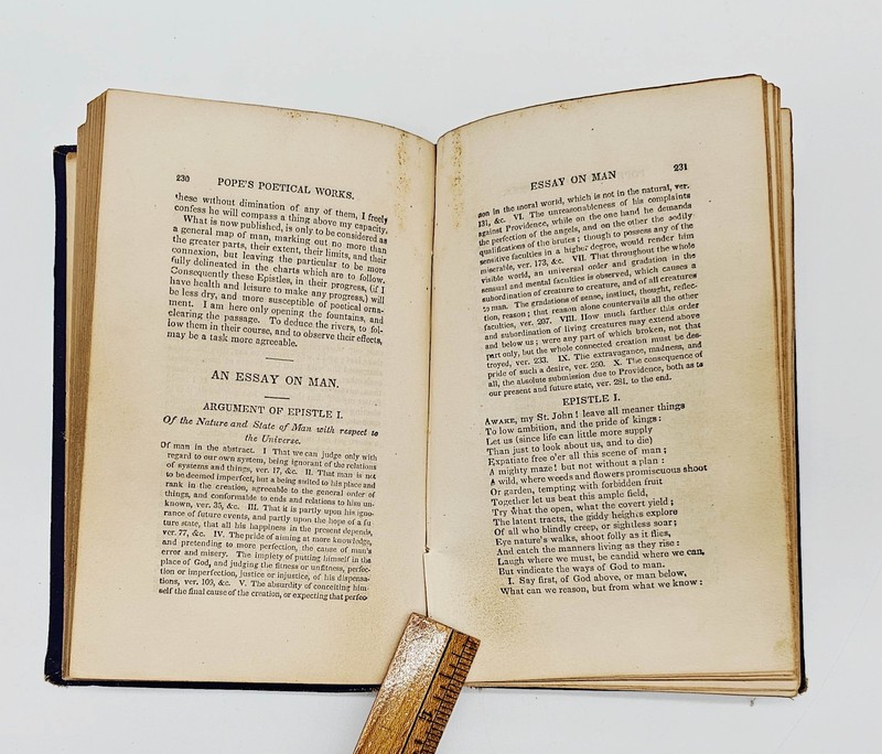 Political Works of Alexander Pope 1857-58 Two Volumes in One HC 306 pages gallery