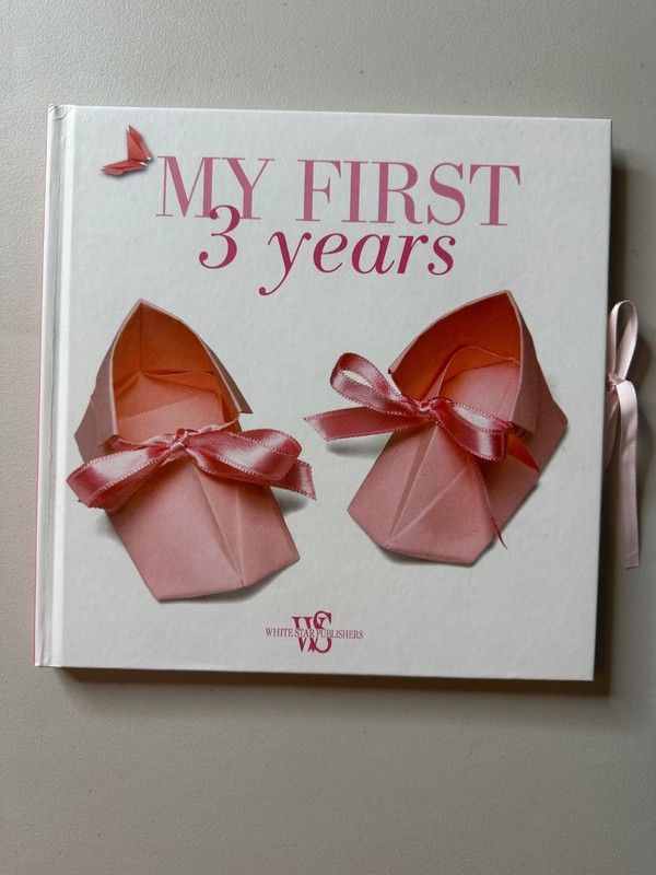 My First 3 Years (girl) Pink Hardcover By White Star Publishers Keepsake Album