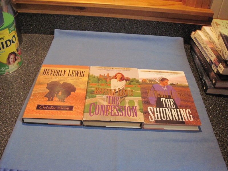October Song,The Shunning, The Confession by Beverly Lewis 3 hdcvr bks