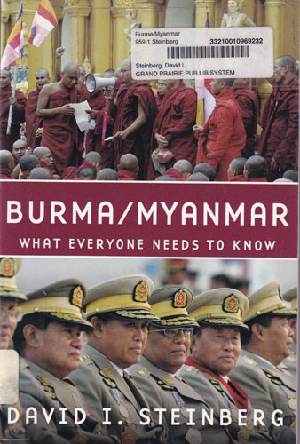 DAVID I. STEINBERG – Burma/Myanmar: What Everyone Needs To Know
