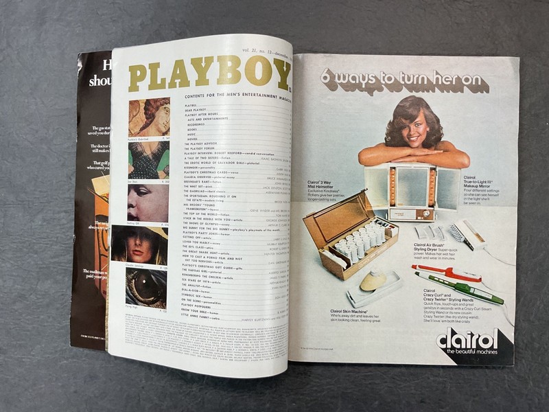 Playboy Magazine December 1974 Centerfold Intact Vargas Girl Solid Condition gallery