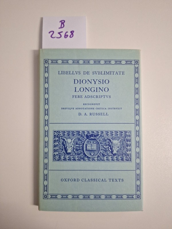 Longinus Libellus de Sublimitate (Oxford Classical Text - Fold-out book or chart