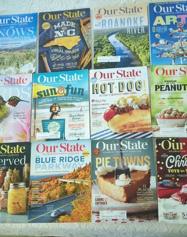 Our State Celebrating North Carolina Mag Lot Entire 2021 Year +3 Fr. 2025