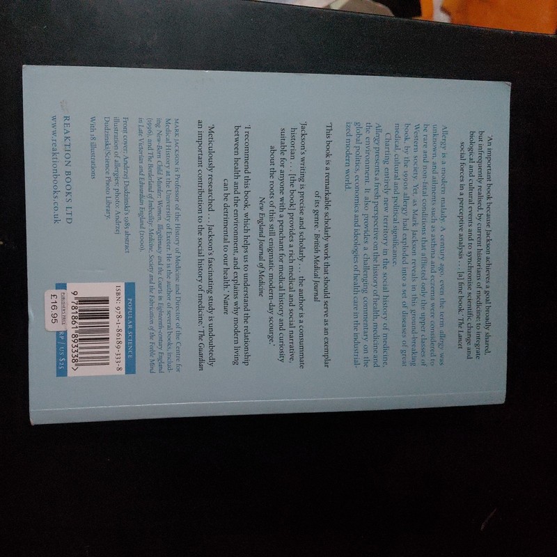 Allergy : The History of a Modern Malady by Mark Jackson (2007, Perfect) gallery