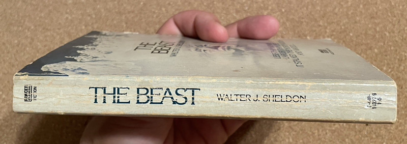 1980 The Beast Walter J. Sheldon Fawcett Gold Medal Fiction Bigfoot Horror gallery