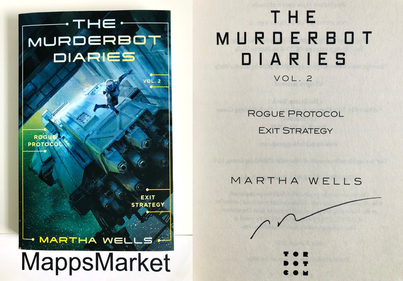 SIGNED IN PERSON The Murderbot Diaries Vol. 1 -3 Martha Wells (2025, Trade PB) gallery