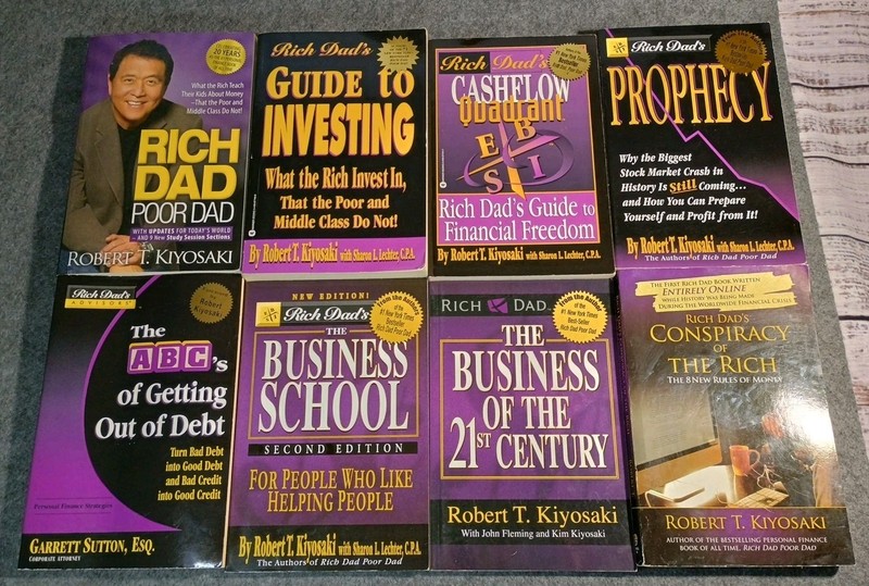 Robert Kiyosaki Rich Dad Poor Dad Book Lot of 8 Financial Investing Business