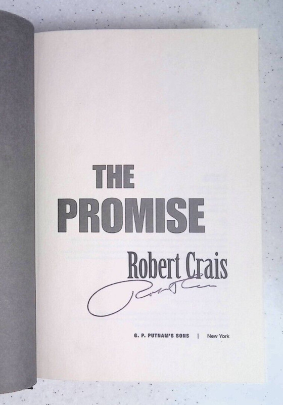 The Promise by Robert Crais, Elvis Cole, Signed, 1st Edition, Hardcover, 2015 gallery