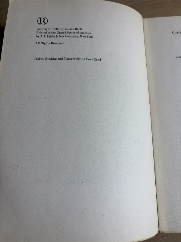 The Stork Club Bar Book Lucius Beebe 1946 1st Edition 1st Print Paul Rand HC VG+ gallery