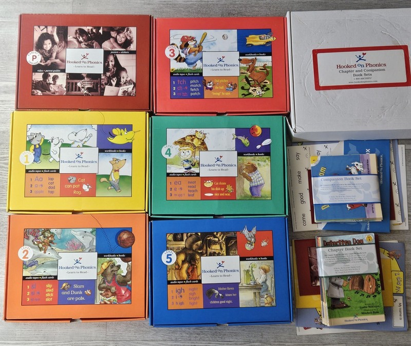 Hooked on Phonics Learn To Read Levels 1-5 Complete Box Set BUNDLE Extras Kits gallery