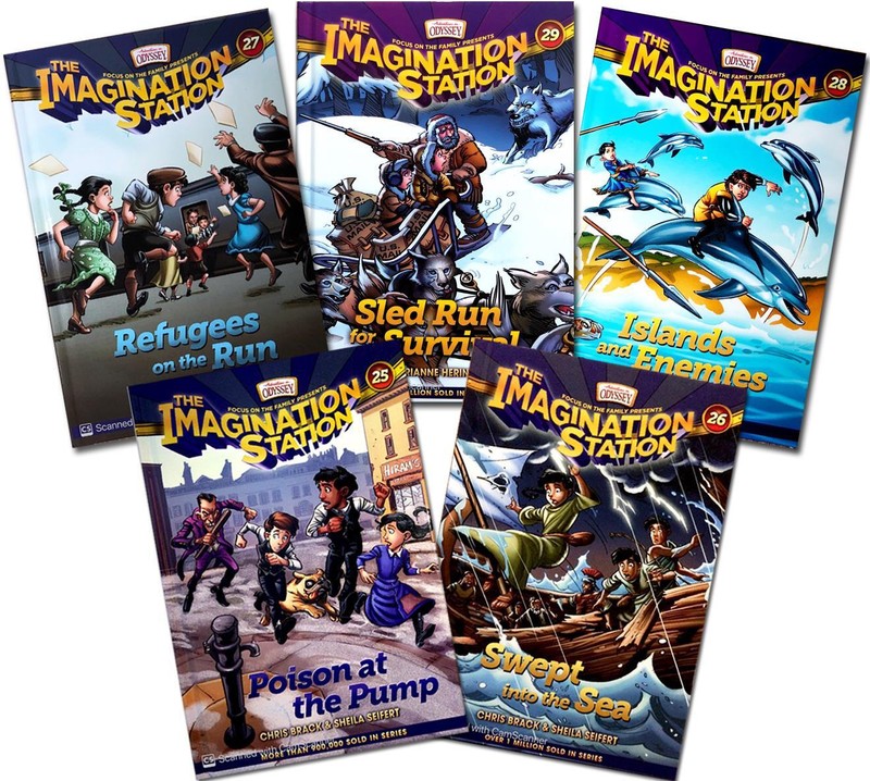 New 5 IMAGINATION STATION Books 25 26 27 28 29 Hardcover Adventures in Odyssey