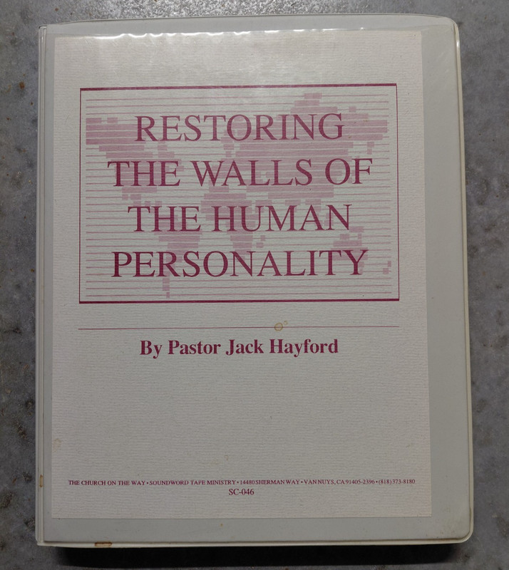 Jack Hayford Restoring the Walls of the Human Personality Nehemiah Cassette Set