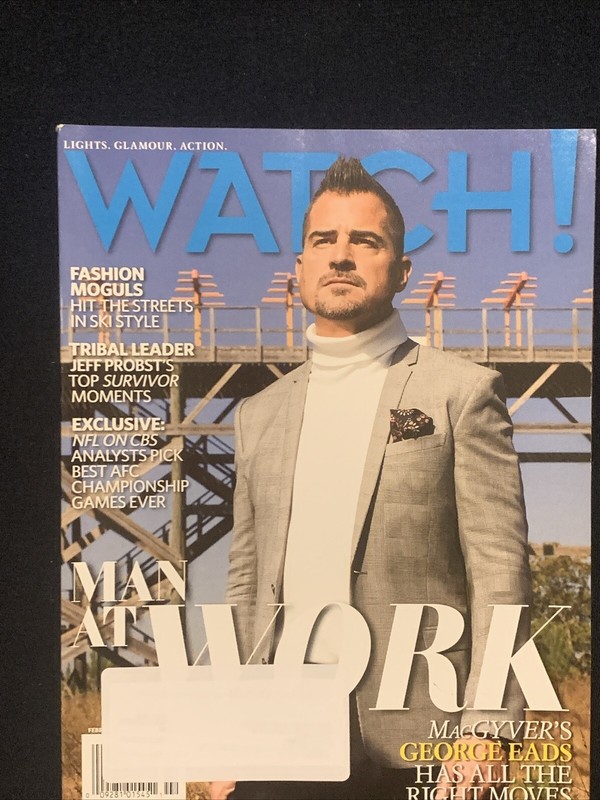CBS Watch Magazine MacGyver George Eads February 2017 New