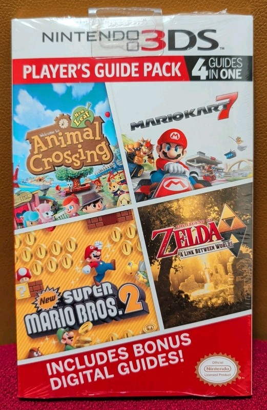 Nintendo 3DS Guide Pack: 4 in One- Animal Crossing/ Mario Kart 7/ Zelda NEW SEAL