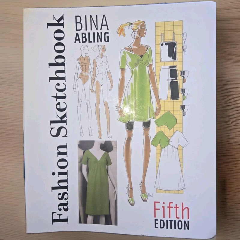 Fashion Sketchbook Bina Abling 2007 Spiral Revised Edition 504 Pages Very Good gallery