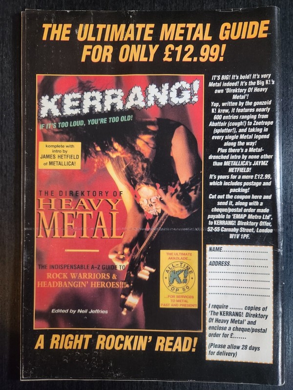 KERRANG MAGAZINE JAN 1995 #529 BRITISH IMPORT, HEAVY METAL & HARD ROCK VG gallery