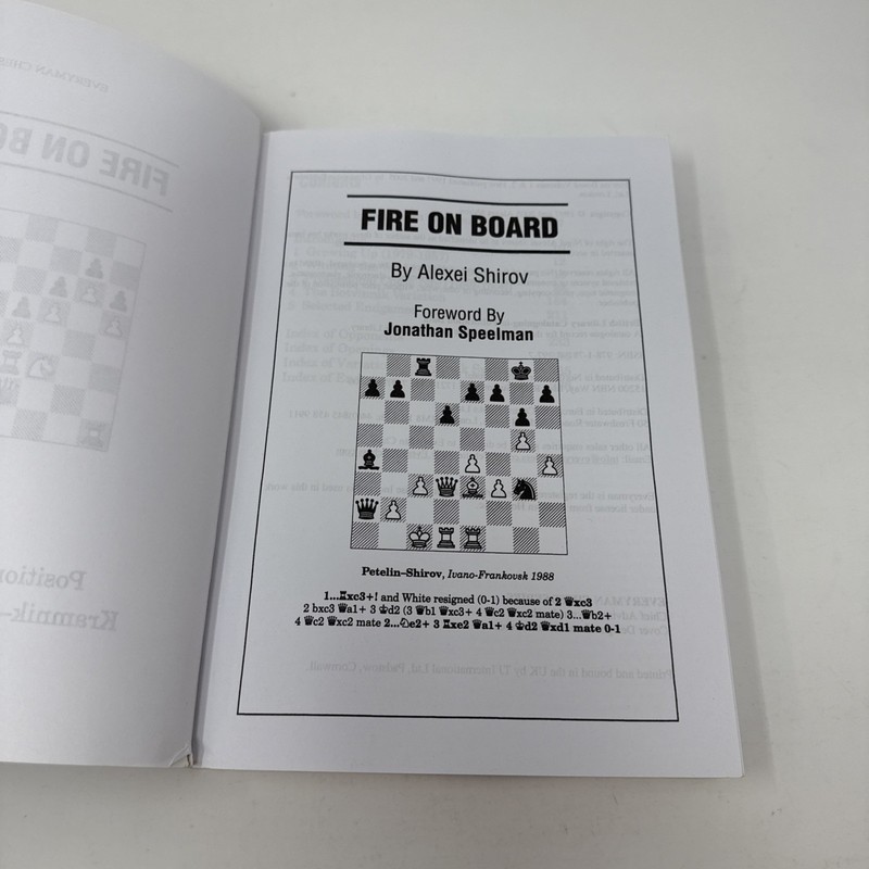 Fire on Board - Alexei Shirov 2017 Vol 1 & 2 Best Games 1983-2004 Everyman Chess gallery