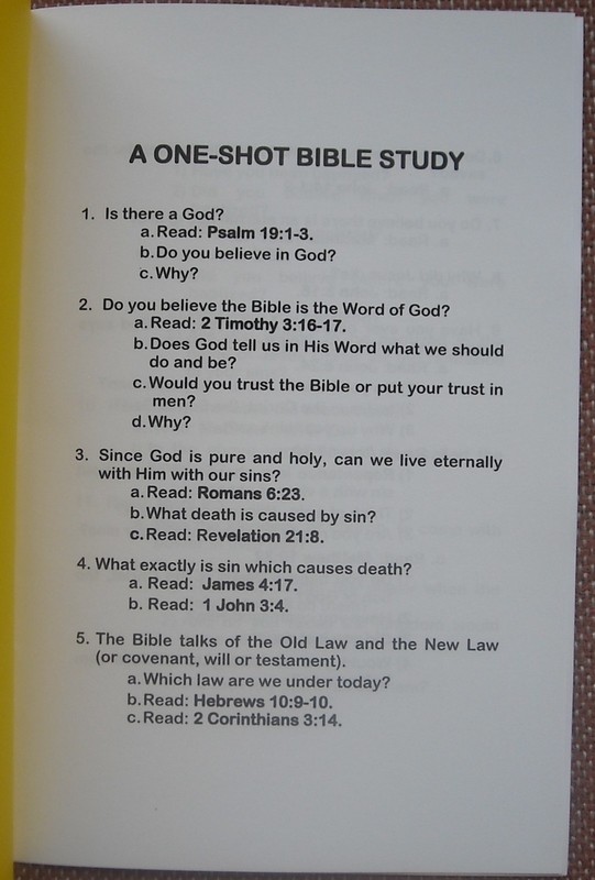 A ONE SHOT BIBLE STUDY ~ JERRY MOFFITT ~ Church of Christ ~ VG+ gallery