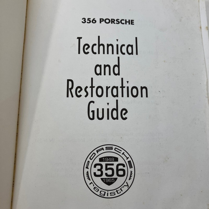 356 Porsche Technical and Restoration Guide VTG 1st Print 1994 TPB ACCEPTABLE gallery