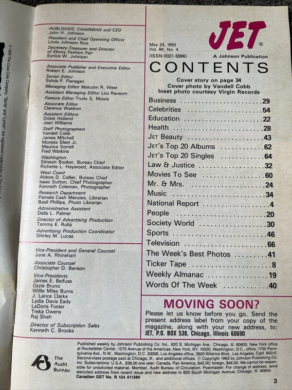 Jet Magazine -May 24 1993- Jimmy Jam And Terry Lewis- 10 Years Of Producing gallery