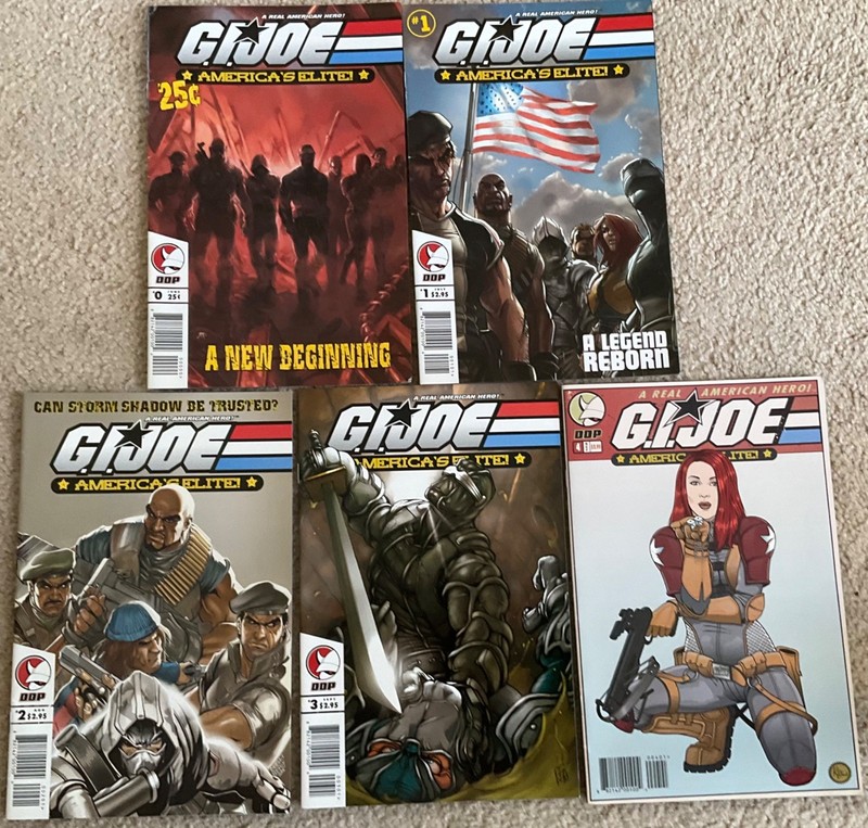 G.I. JOE America’s Elite 0 to 4, 5 in total, Pub – 2005 (p6).