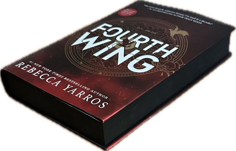 SIGNED Rebecca Yarros Fourth Wing Holiday Edition 1st Ed SIGNED Sprayed Edge NEW gallery