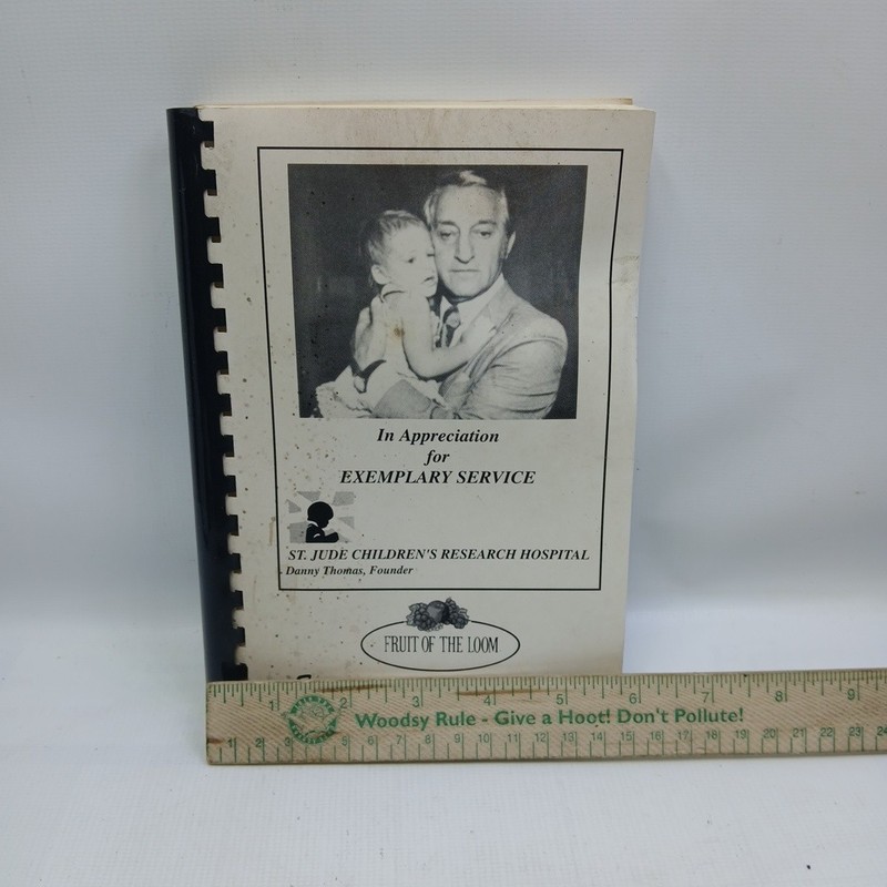 1990 Fruit of The Loom Camp Hosiery St Jude Danny Thomas Cookbook Lenoir City Tn gallery