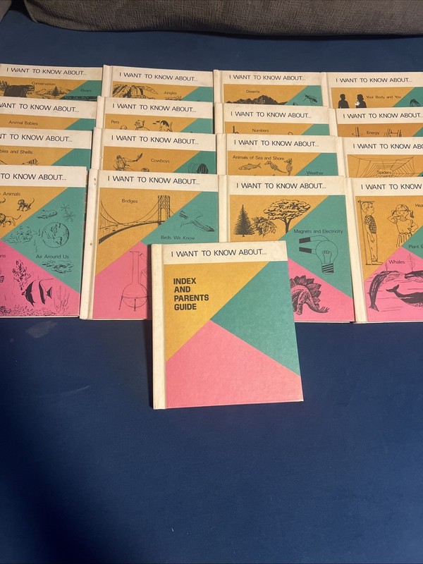 I Want To Know About… (1972, Vintage Books, lot of 17 Children’s Press)