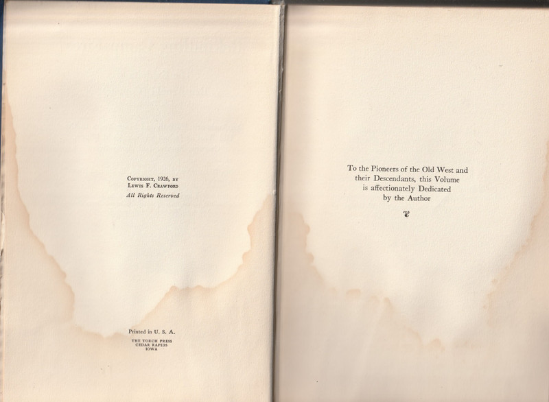 "Rekindling Camp Fires", by Louis F. Crawford, 1926 Capital Book Co., 1st Ed. HC gallery
