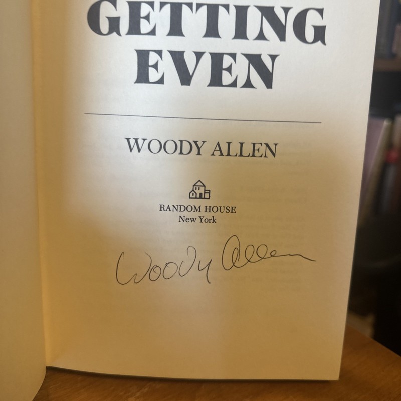 Woody Allen Signed Getting Even gallery