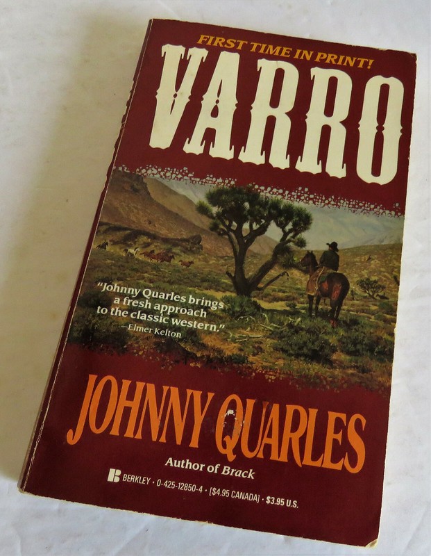 Varro Classic Western by Johnny Quarles First Time in Print Paperback 1991