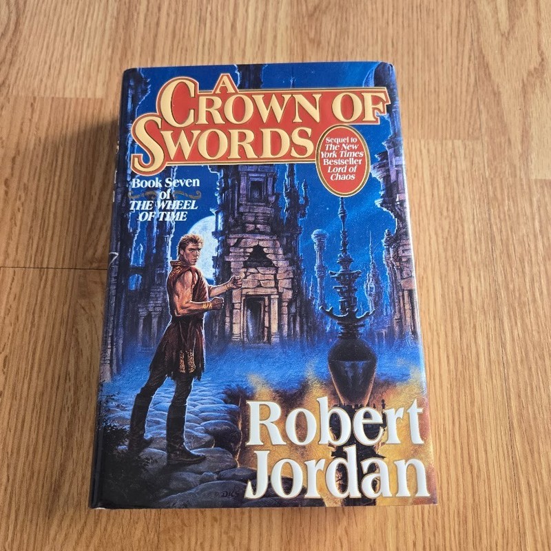 A Crown of Swords Robert Jordan 1996 Tor HC 3rd Printing DJ Wheel of Time