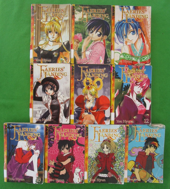 LOT 10 TOKYOPOP MANGA GRAPHIC NOVELS:FAERIES’ LANDING YOU HYUN #3, 5-8, 12, 13++