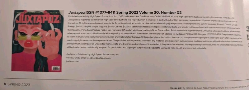 JUXTAPOZ ISSN #1077-8411 Spring 2023 Vol 30 No 2 gallery