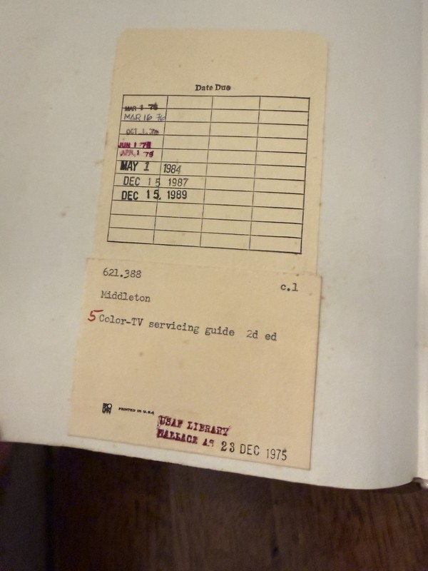 Color TV Servicing Guide Hardcover Book Robert Middleton Repair Restore gallery