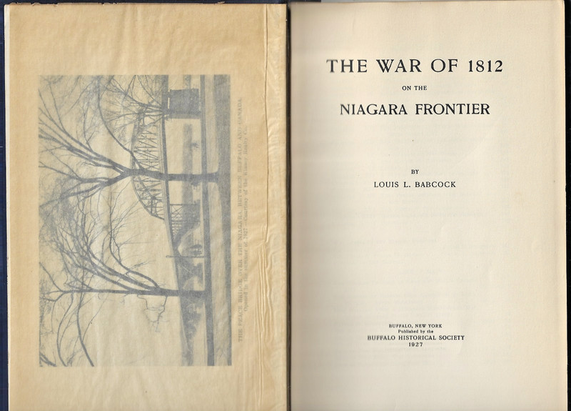 1927 HC Book The War of 1812 on the Niagara Frontier Babcock Buffalo Photos Maps gallery