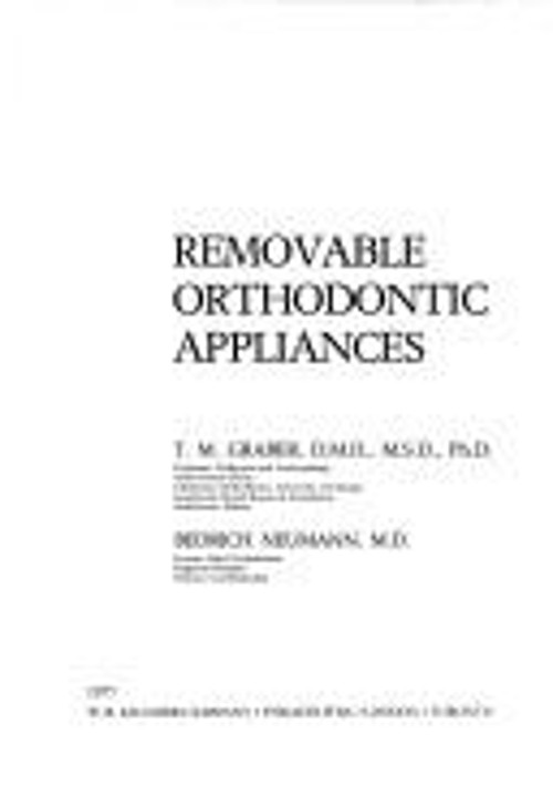 Removable Orthodontic Appliances Hardcover T. M., Neumann, Bedric