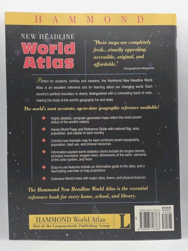 New Headline World Atlas by Hammond World Atlas gallery