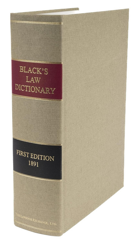 Black’s Law Dictionary 1St Edition