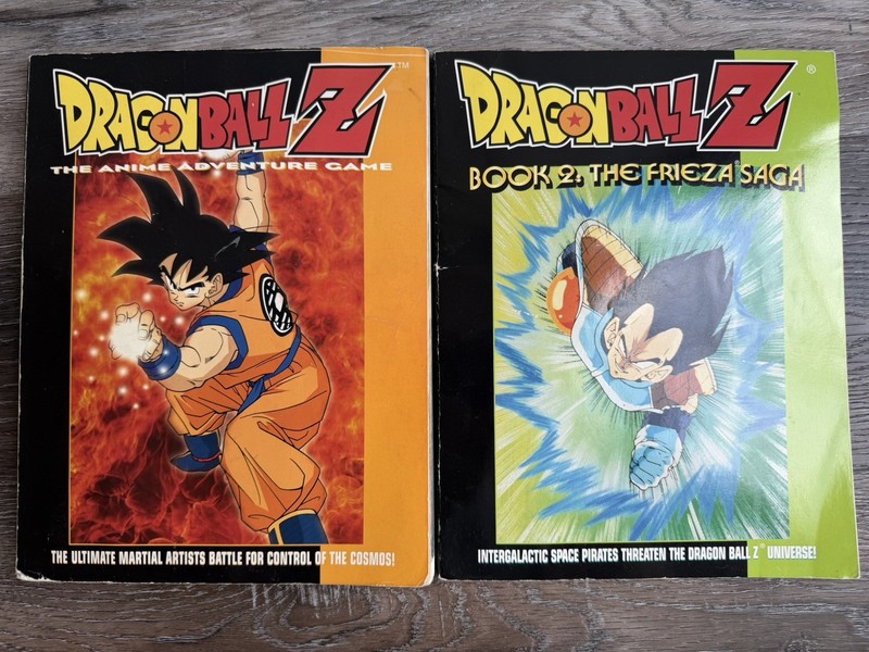 DRAGON BALL Z Anime Adventure Game Books 1 & 2 RPG (Talsorian Games, 1999)